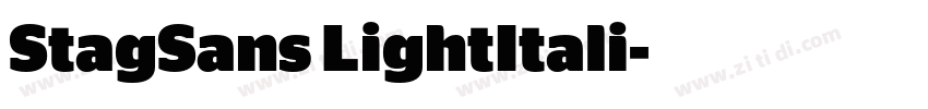 StagSans LightItali字体转换 StagSans LightItali字体转换